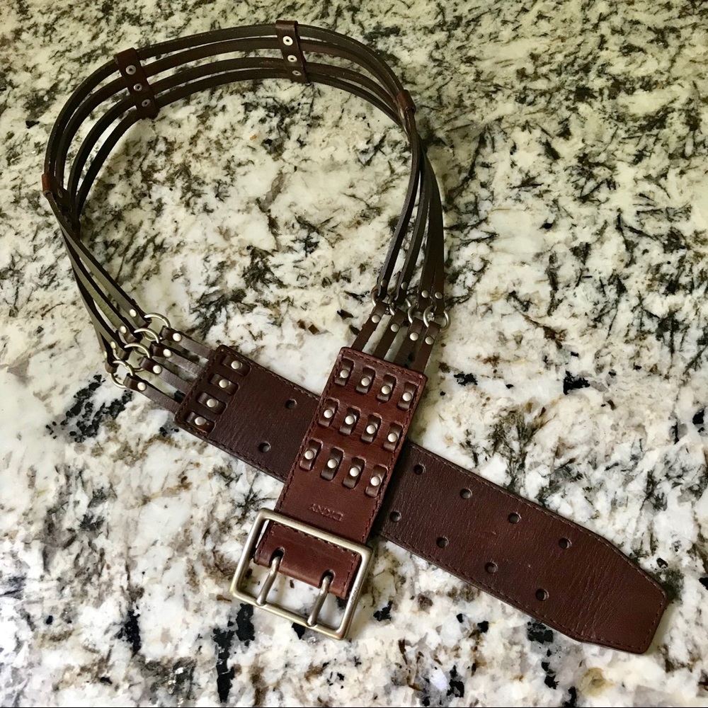 DKNY Leather Belt- - Picture 1 of 8